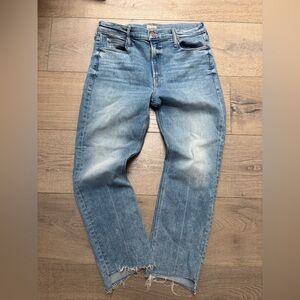 MOTHER Classic Blue Straight Jeans
